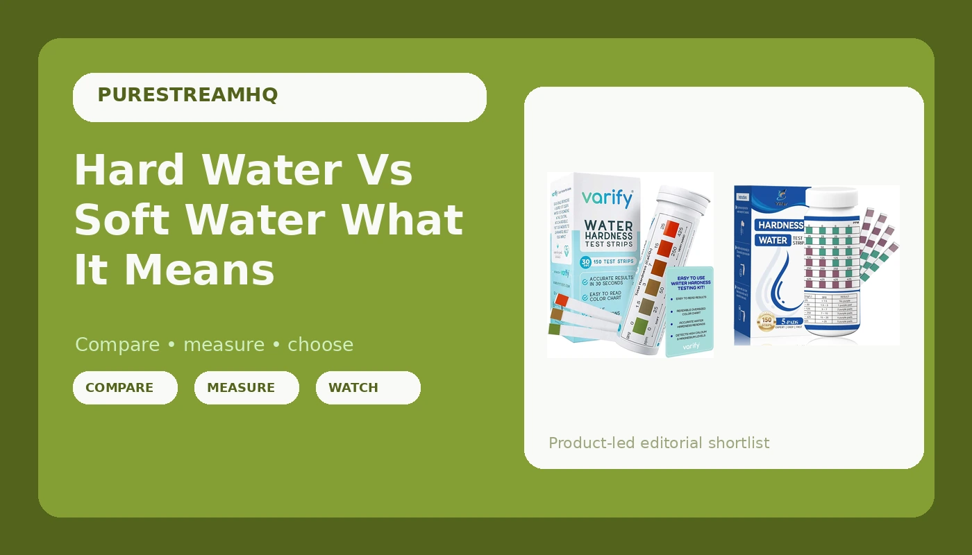 Hard Water Vs Soft Water What It Means - PureStream review with measurements and honest opinion
