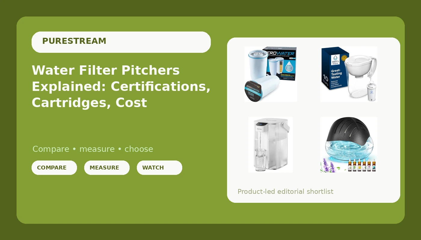 Water Filter Pitchers Explained: Certifications, Cartridges, Cost