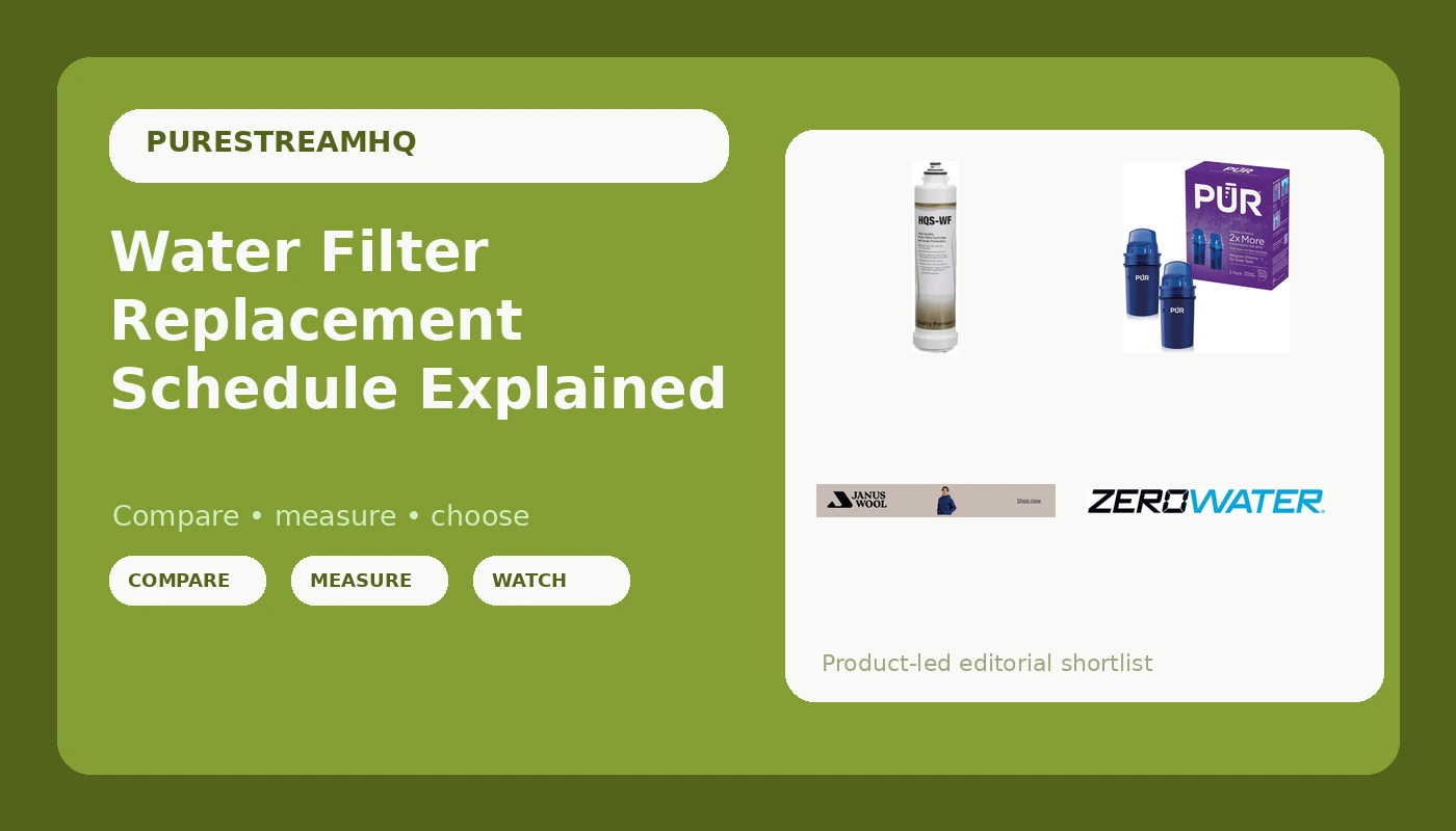 Water Filter Replacement Schedule Explained - PureStream review with measurements and honest opinion