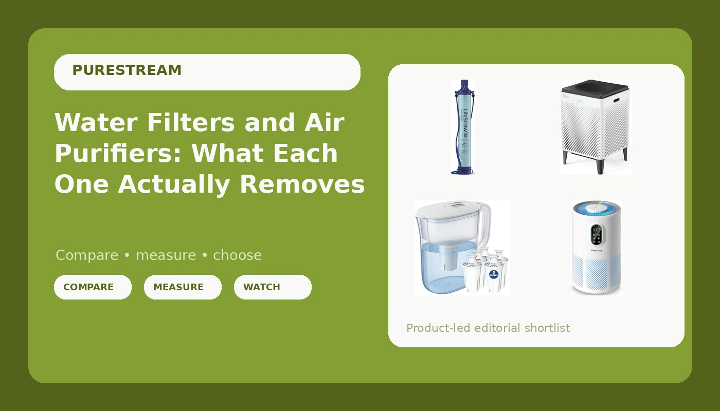 Water Filters and Air Purifiers: What Each One Actually Removes